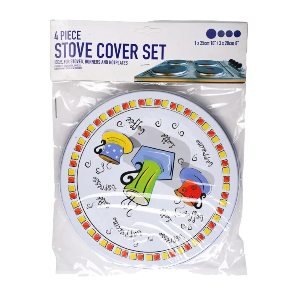 Đồ Đậy Bếp, Stove Cover Set, 2 Sizes, 4pcs (1 x 25cm, 3 x 20cm) - UNCLE BILLS