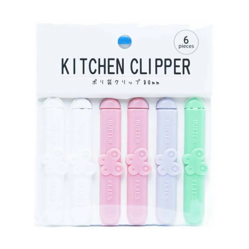 Dụng Cụ Kẹp Miệng Túi Bảo Quản Thực Phẩm, Kitchen Clipper, 6 Cái - MORITOKU