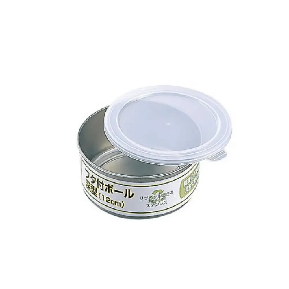 Hộp Inox Tròn Nắp Nhựa Đựng Thực Phẩm, Stainless Steel Food Container with Plastic Lid (12cm) - ECHO METAL