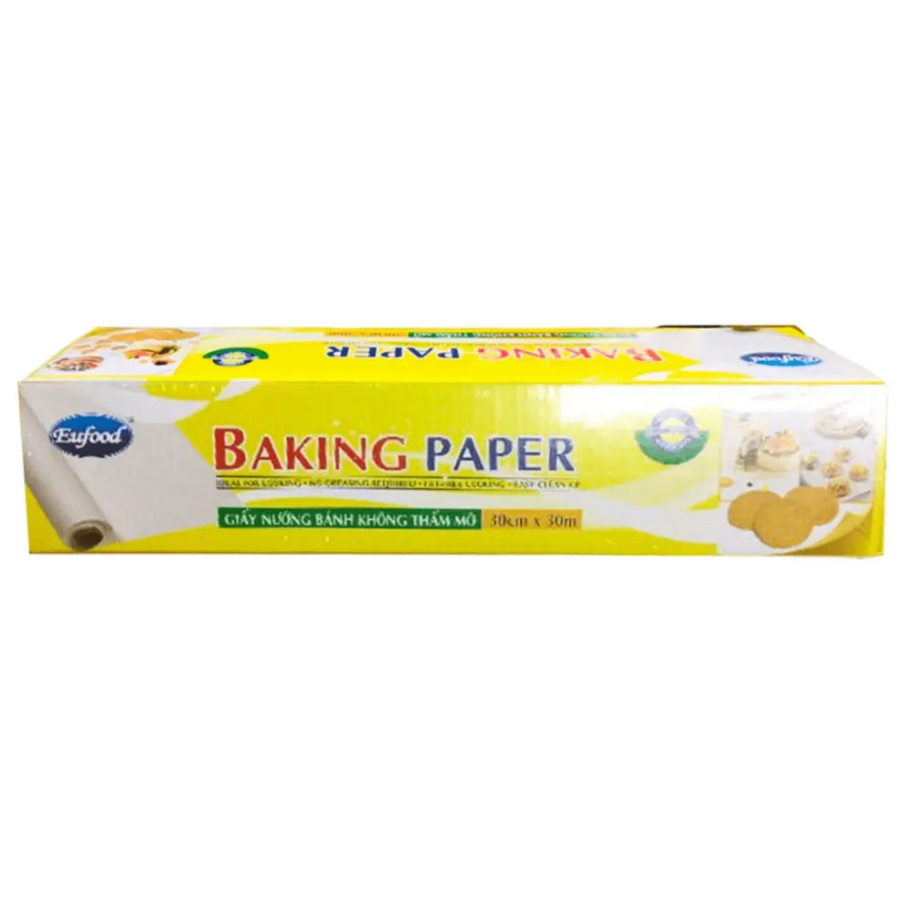 Giấy Nướng Bánh Không Thấm Mỡ, Baking Paper (30cm x 30m) - EUFOOD