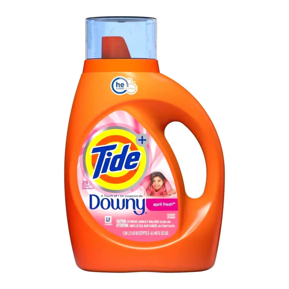 Nước Giặt Kết Hợp Hương Downy, Liquid Laundry Detergent, April Fresh, 29 Lần Giặt, 46 fl oz (1.36L) - TIDE