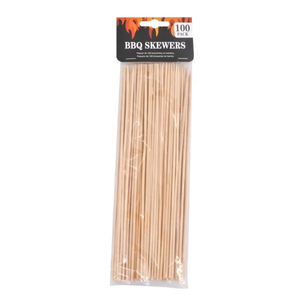 Que Xiên Bằng Tre, Bamboo Skewers, 100 Cái (25cm) - UNCLE BILLS