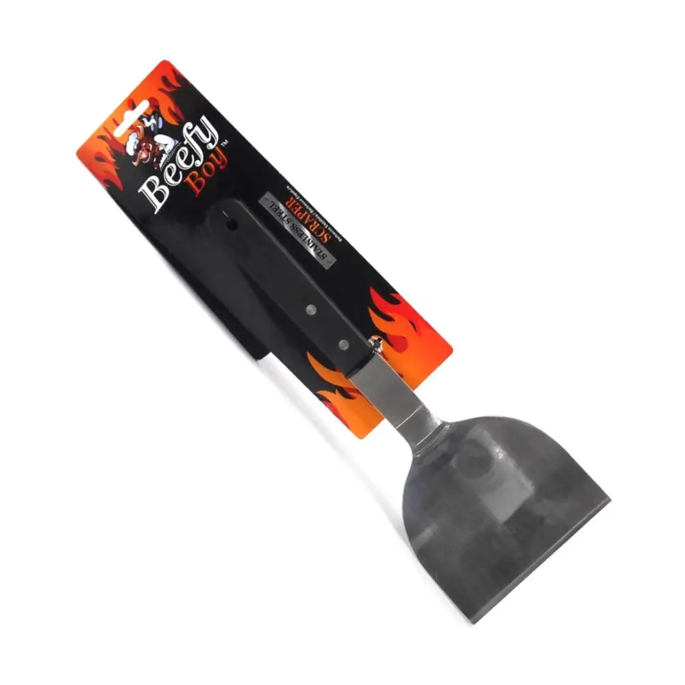 Dụng Cụ Nạo BBQ Không Gỉ Sét, Stainless Steel BBQ Scraper (30cm) - BEEFY BOY