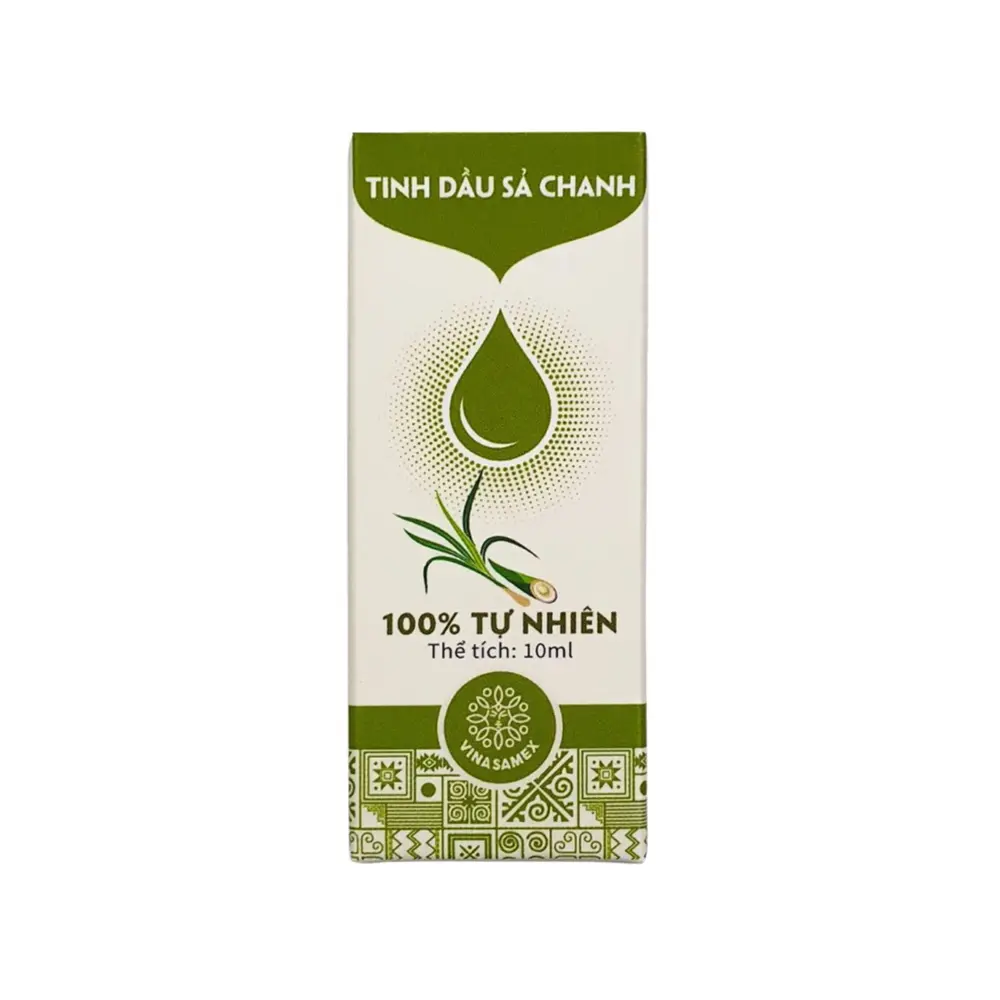 Tinh Dầu Sả Chanh 100% Tự Nhiên, Natural Lemongrass Essential Oil (10ml) - VINASAMEX