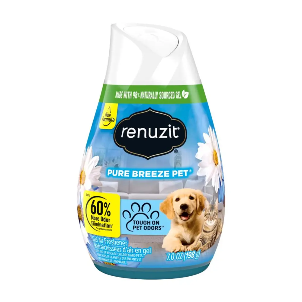 Sáp Thơm Phòng Hương Trong Lành, Gel Air Freshener, Pure Breeze Pet, 7 oz (198g) - RENUZIT