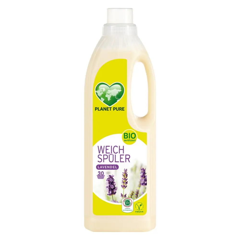 Nước Xả Vải Hương Oải Hương Hữu Cơ, Bio Fabric Softener, Fresh Lavender, 30 Lần Giặt (1L) - PLANET PURE