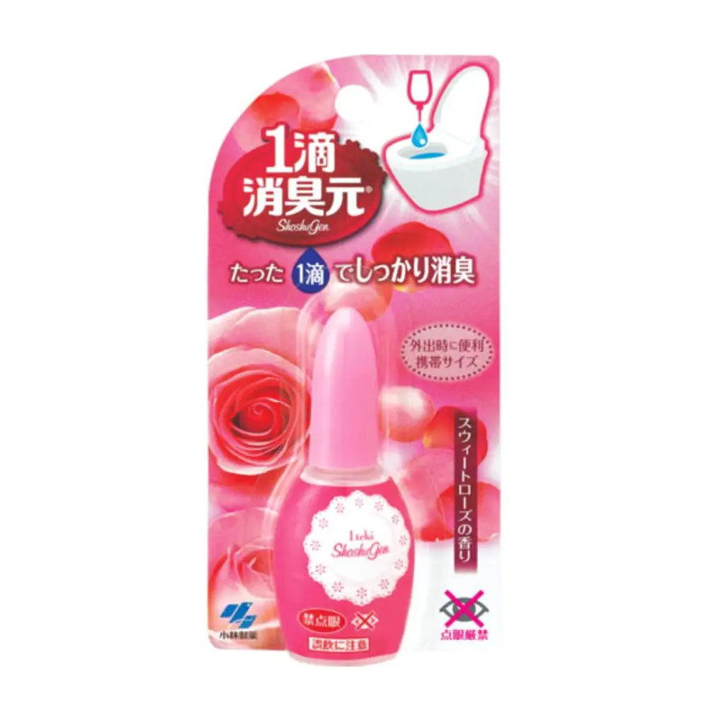 Dung Dịch Thơm Bồn Cầu Hương Hoa Hồng, Bathroom Odor Eliminator, Rose (20ml) - KOBAYASHI