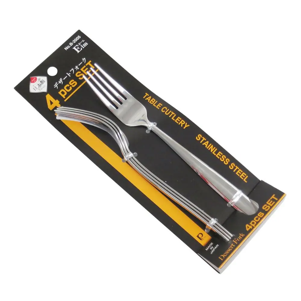Nĩa Inox, Stainless Steel Dessert Fork, 4 Cái (12.5cm) - PEARL METAL