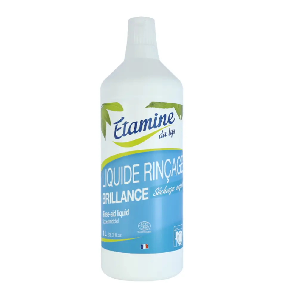 Nước Làm Sạch Máy Rửa Bát Hữu Cơ, Liquide Rincage Brillance, Rinse-Aid Liquid, 33.3 fl oz (1L) - ETAMINE DU LYS