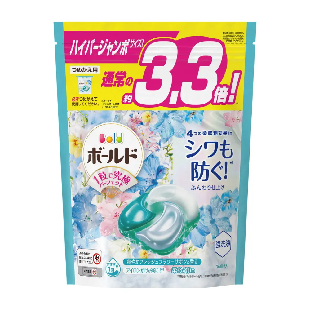Viên Giặt Xả Hoa Xanh Ngọc, 4 in 1 Laundry Detergent Pods, Blue Flowers, 39 Viên (780g) - P & G