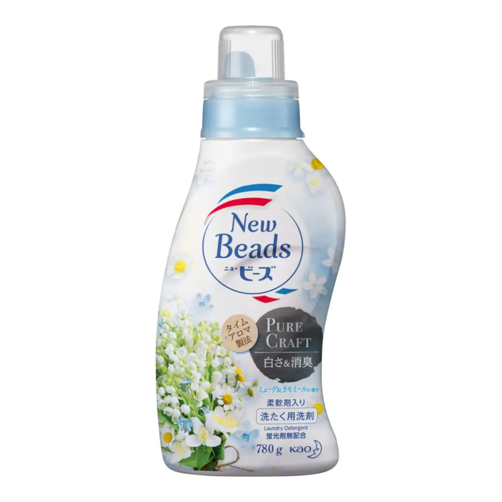 Nước Giặt Hương Hoa Linh Lan, New Beads, Pure Craft Laundry Detergent (780g) - KAO