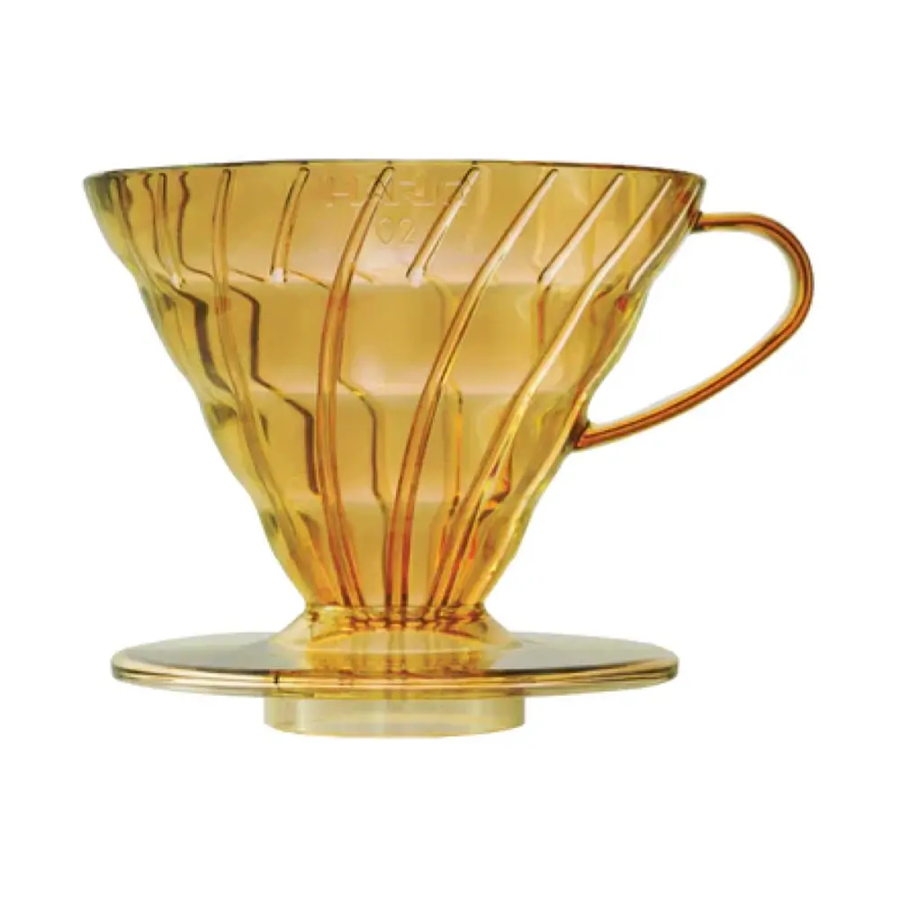Phễu Pha Cà Phê Vàng Honey, Juicee V60 Dripper, VD-02-THY-A (12.2 x 12.5 x 11cm) - HARIO