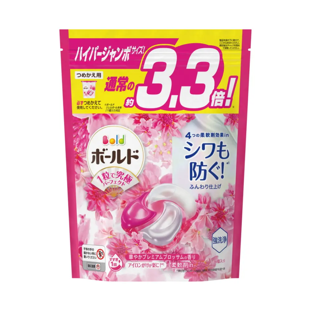 Viên Giặt Xả Hoa Hồng 4D, Laundry Detergent Pods, Pink Flowers, 36 Viên (690g) - P & G