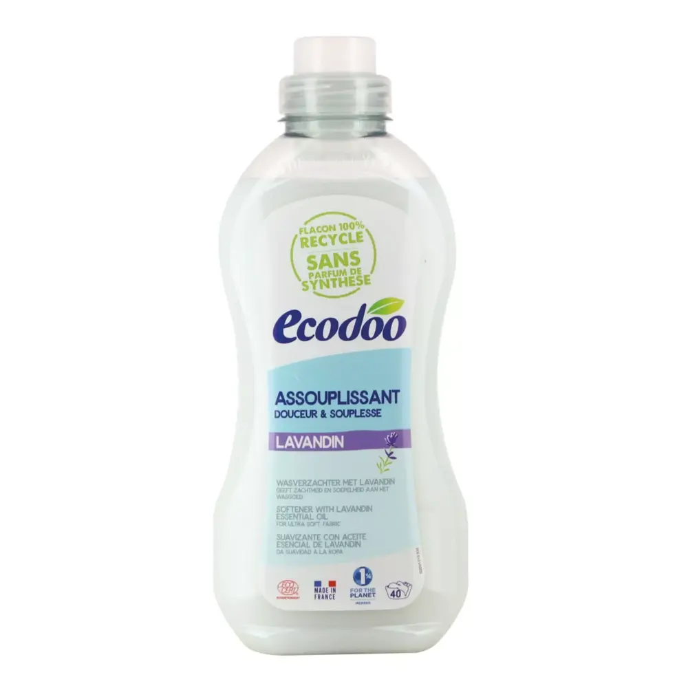 Nước Xả Vải Hữu Cơ Sinh Học Hoa Oải Hương, Assouplissant Douceur & Souplesse, Lavandin (1L) - ECODOO