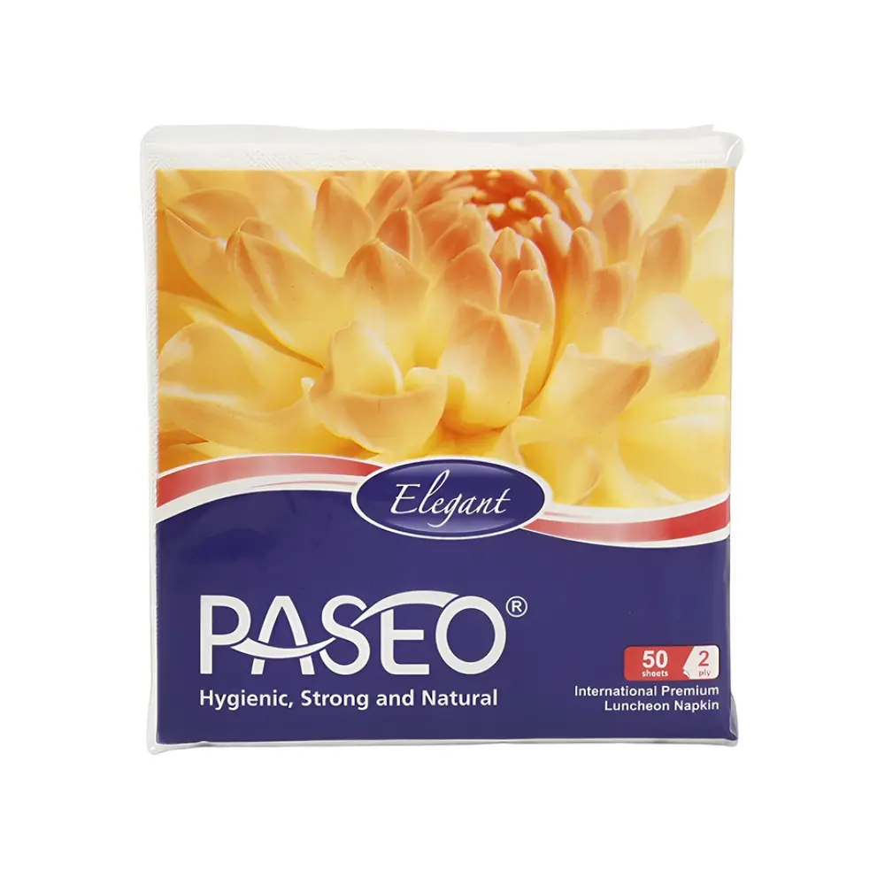 Khăn Giấy Ăn 2 Lớp, Premium Quality Napkin Luncheon, 50 Tờ (32.5 x 30cm) - PASEO