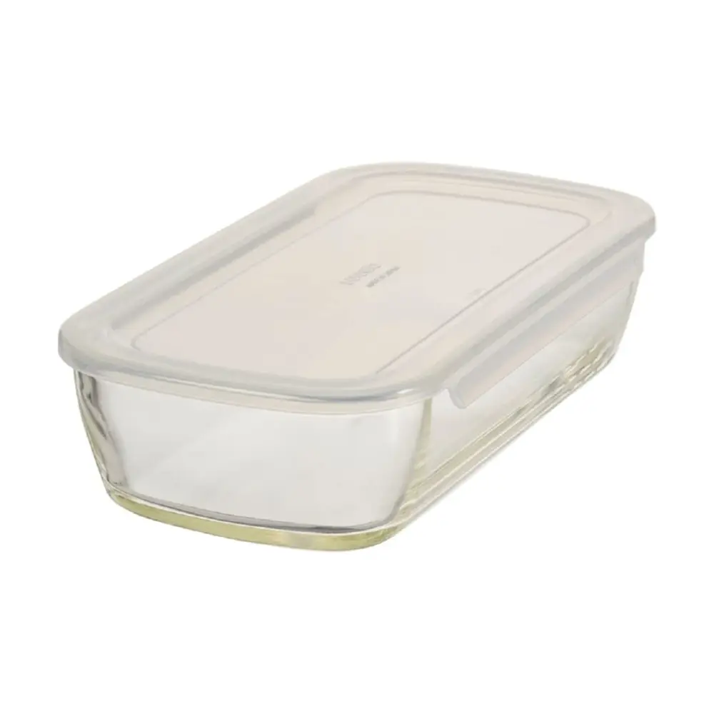 Hộp Thủy Tinh Chịu Nhiệt, Heat Resistant Glass Container, 900ml, KSTL-90-TW (23.8 x 21.5cm) - HARIO