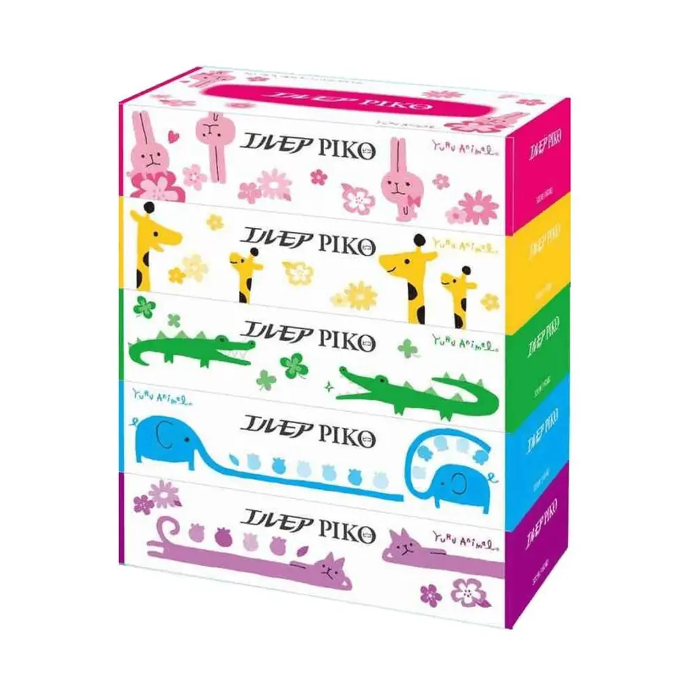 Khăn Giấy 2 Lớp, Piko Box Tissues, 160 Tờ (197 x 205mm) - ELLEMOI