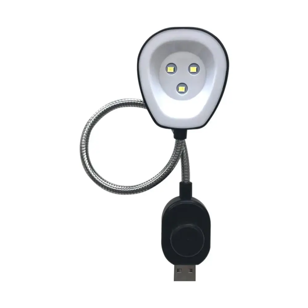 Đèn Led USB 3 Bóng, USB Dimming Light, Flexible Arm (18cm) - DAISO