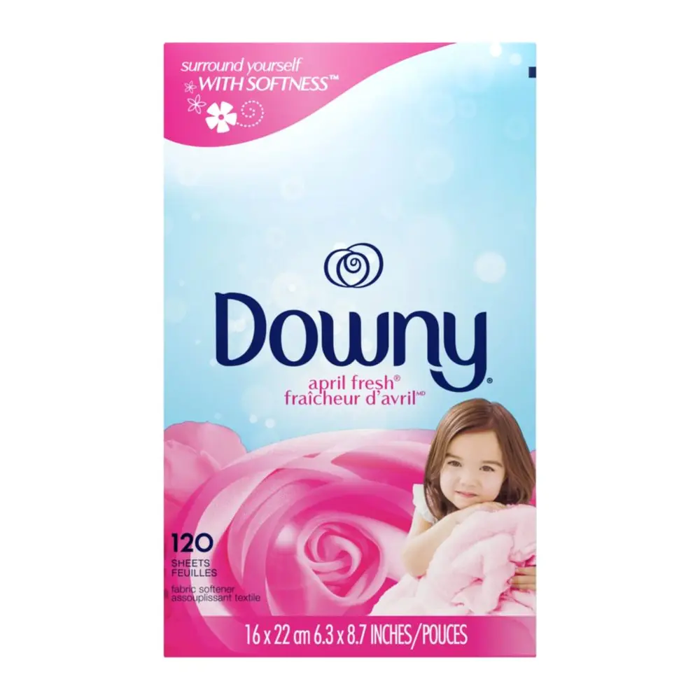 Giấy Xả Thơm Quần Áo, Fabric Softener Sheets, April Fresh, 120 Tờ (16 x 22cm) - DOWNY