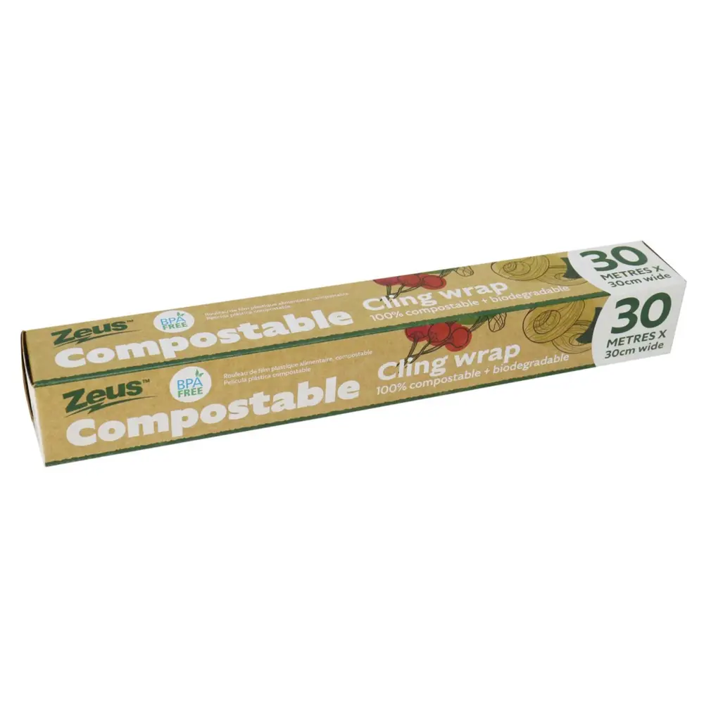 Màng Bọc Thực Phẩm Phân Hủy Sinh Học, Compostable Cling Wrap, BPA Free (30cm x 30m) - ZEUS