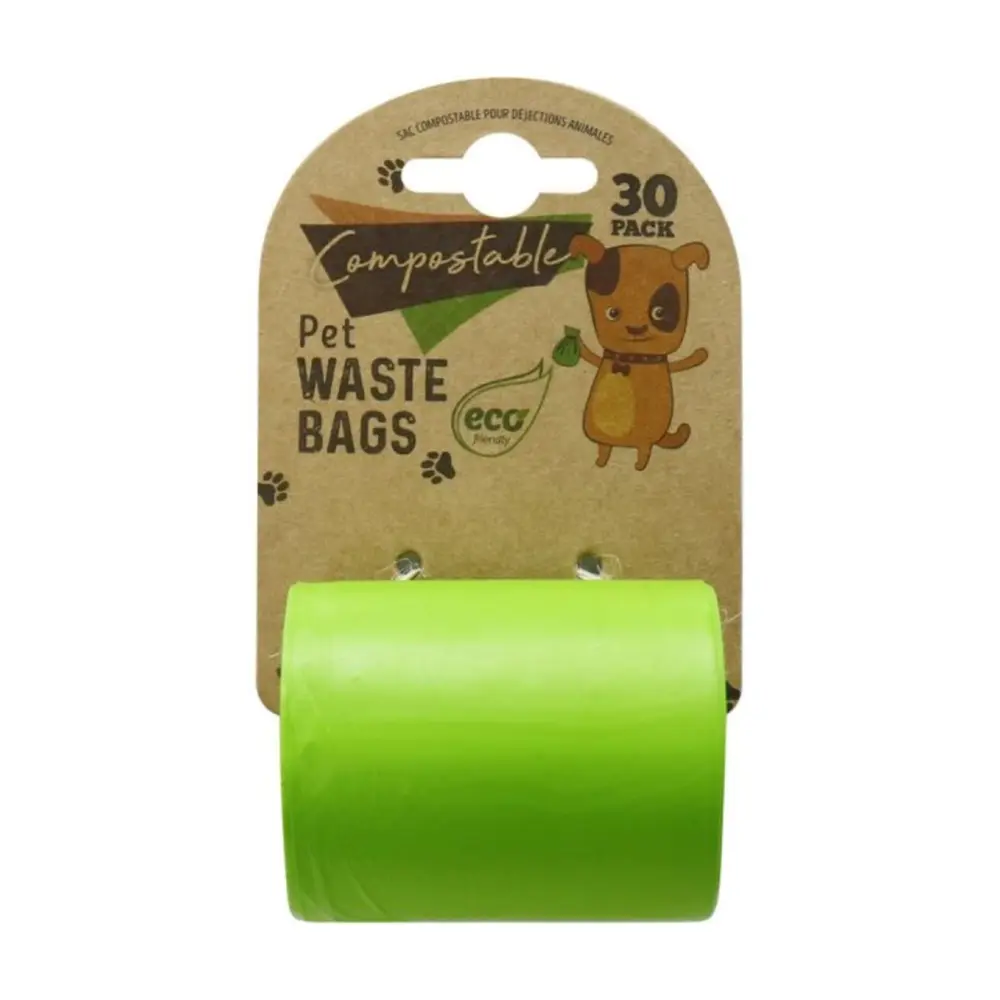 Túi Đựng Chất Thải Thú Cưng Phân Hủy Tự Nhiên, Compostable Pet Waste Bags, 30 Cái (32 x 22cm) - UNCLE BILLS