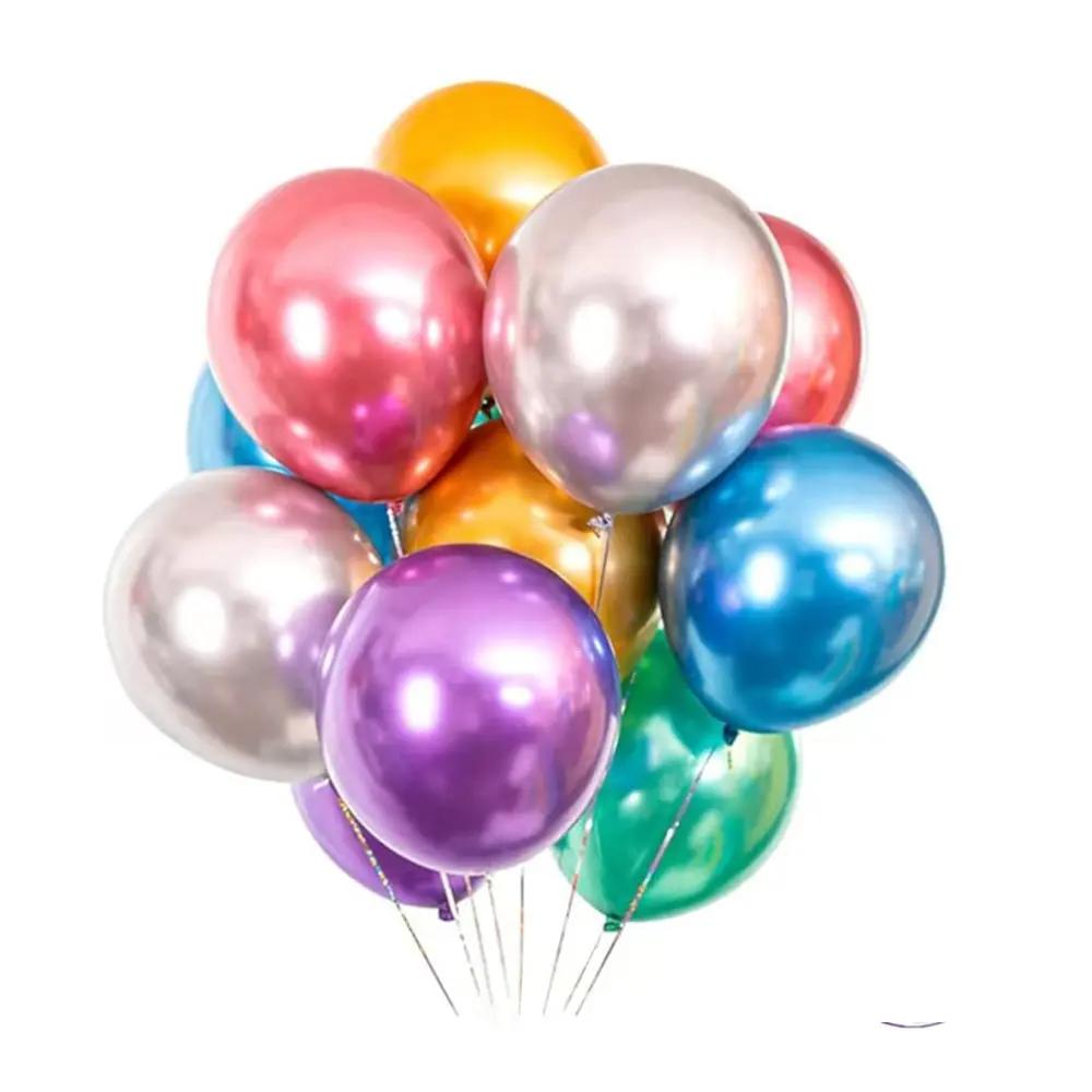 Bong Bóng Màu Kim Loại, Decorate Party Balloons, Metallic Colours, 25 Cái - UNCLE BILLS