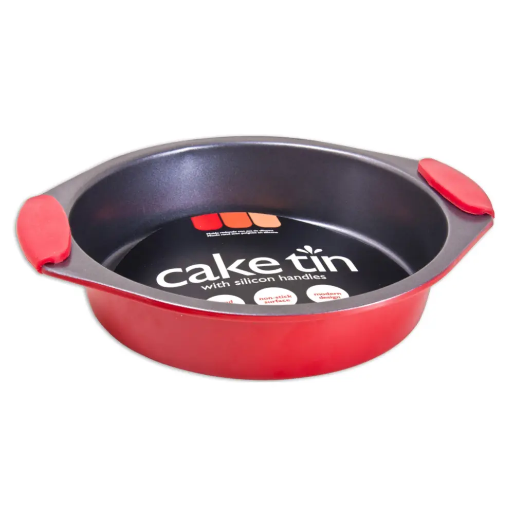 Khay Nướng Bánh Tròn Có Tay Cầm Silicon, Round Cake Tin with Silicon Handles (20 x 20cm) - UNCLE BILLS