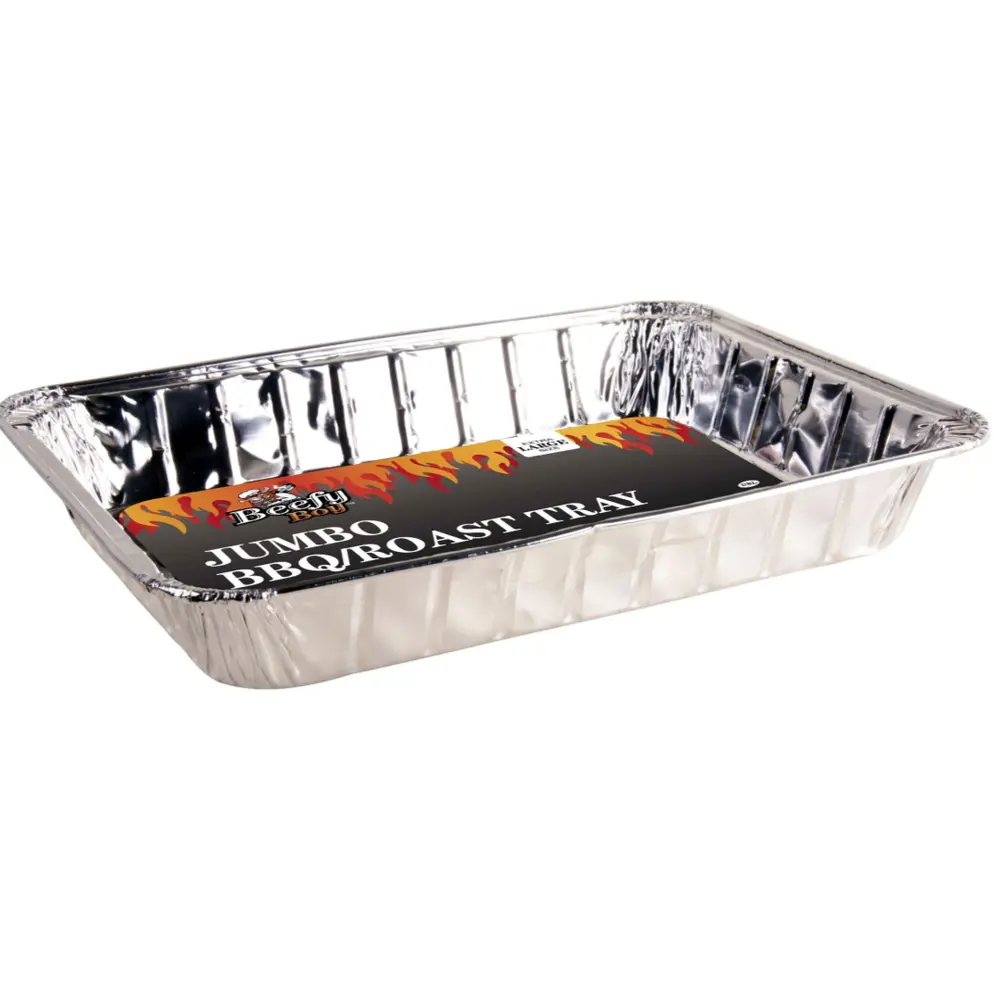 Khay Giấy Bạc Nướng, Foil BBQ Roast Tray, Jumbo Size (34 x 45cm) - BEEFY BOY