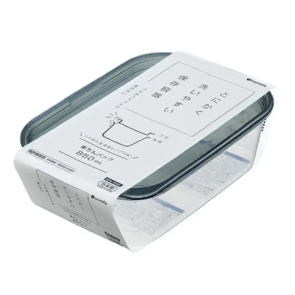Hộp Nhựa Đựng Thực Phẩm, Plastic Food Container, BPA Free, 850ml (13.8 x 20.3 x 6.3cm) - INOMATA
