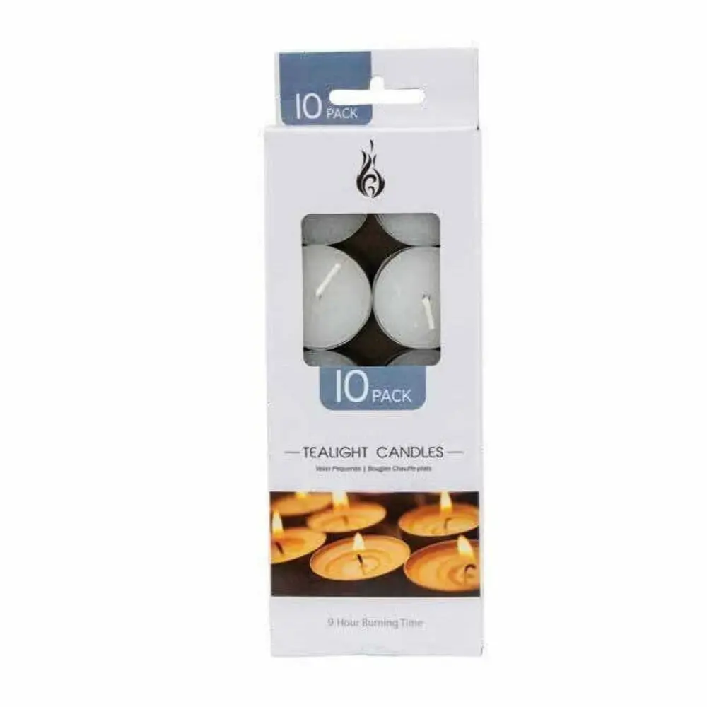 Nến Tròn Nhỏ Không Mùi, Tea Light Candles, 9 Hour Burning Time, 10 Cái - UNCLE BILLS