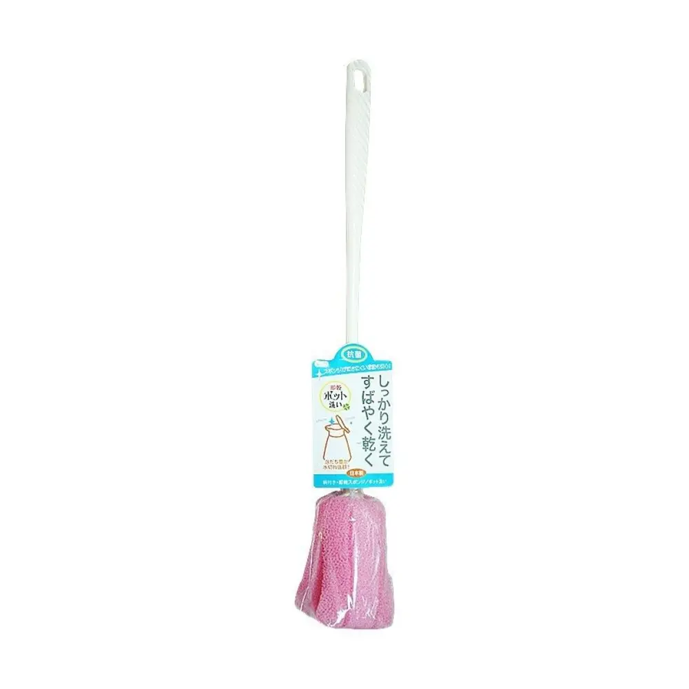 Cây Chùi Rửa Bình, Ly Tách Chống Khuẩn Nhiều Mẫu, Bottle Cleaning Sponge with Long Handle (4.5 x 38cm) - OKAZAKI