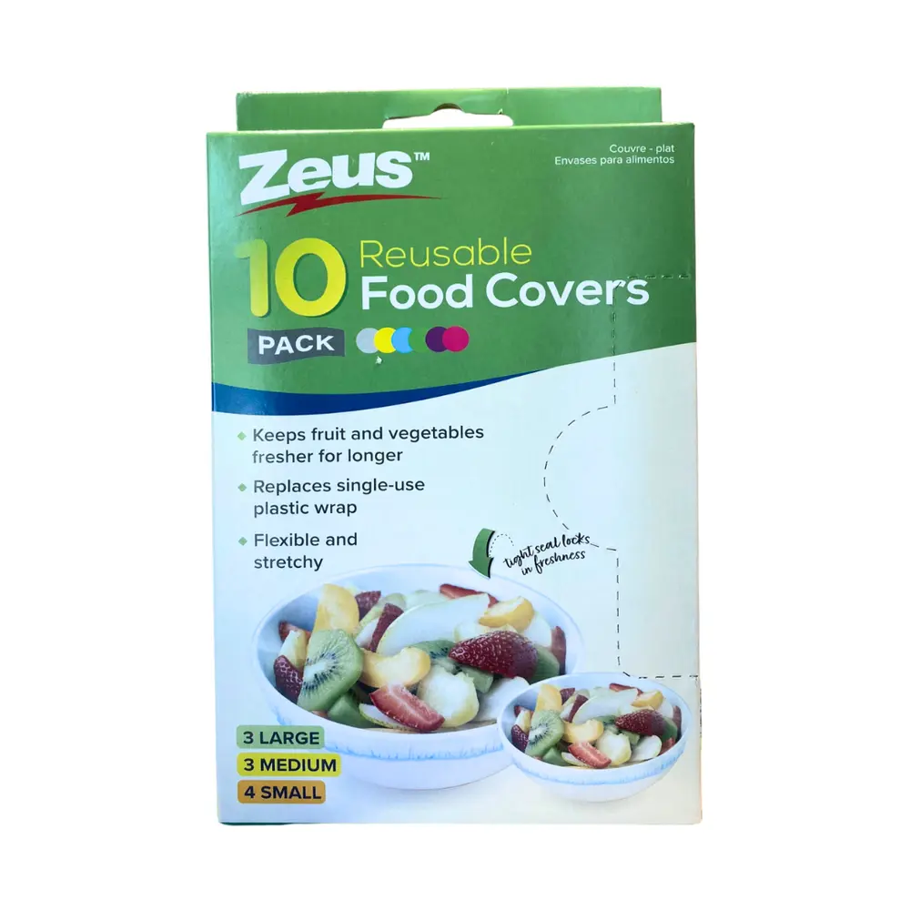 Bọc Trùm Thức Ăn Nhiều Size, Reusable Food Covers, 10 Cái - ZEUS