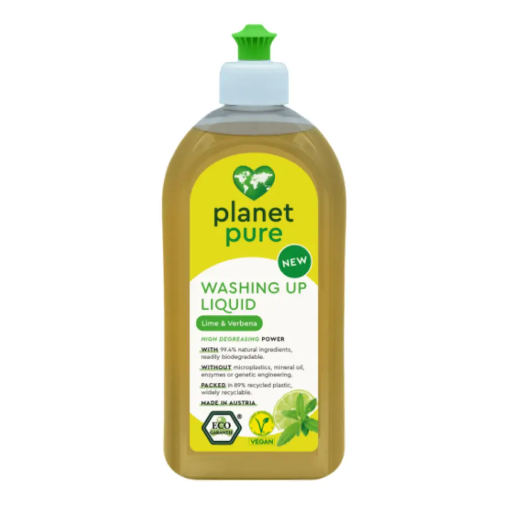 Nước Rửa Chén Bát Hương Chanh, Washing Up Liquid, Lime & Verbena (500ml) - PLANET PURE