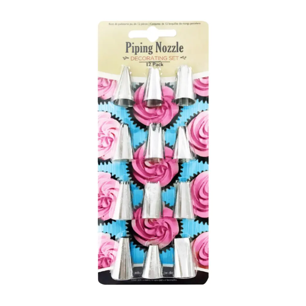 Bộ Đui Bắt Kem, Decorating Set Piping Nozzle, 12 Đầu - UNCLE BILLS