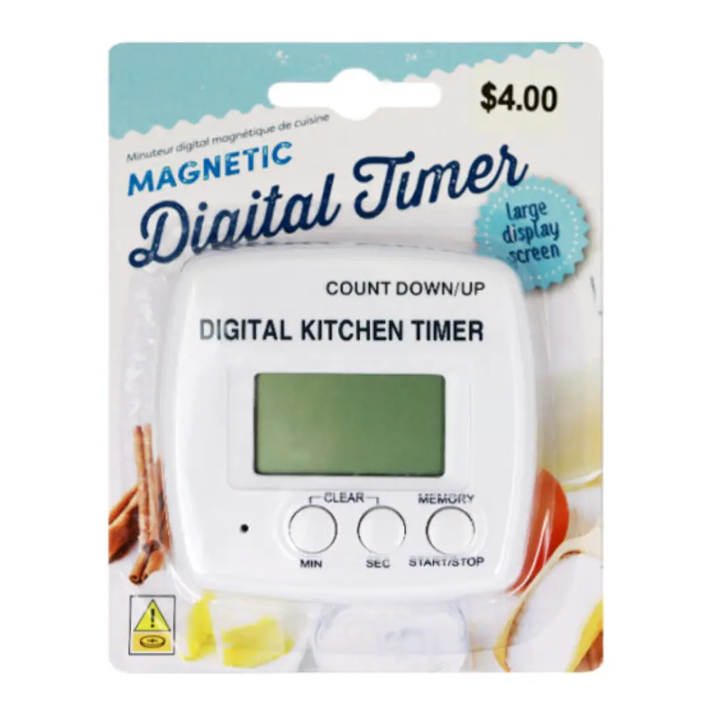 Đồng Hồ Điện Tử Hẹn Giờ Nhà Bếp, Magnetic Digital Kitchen Timer - UNCLE BILLS