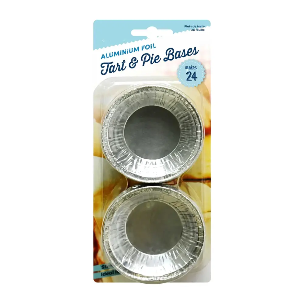 Khuôn Giấy Nhôm Làm Bánh Tart, Aluminium Foil Tart & Pie Bases, 24 Cái - UNCLE BILLS
