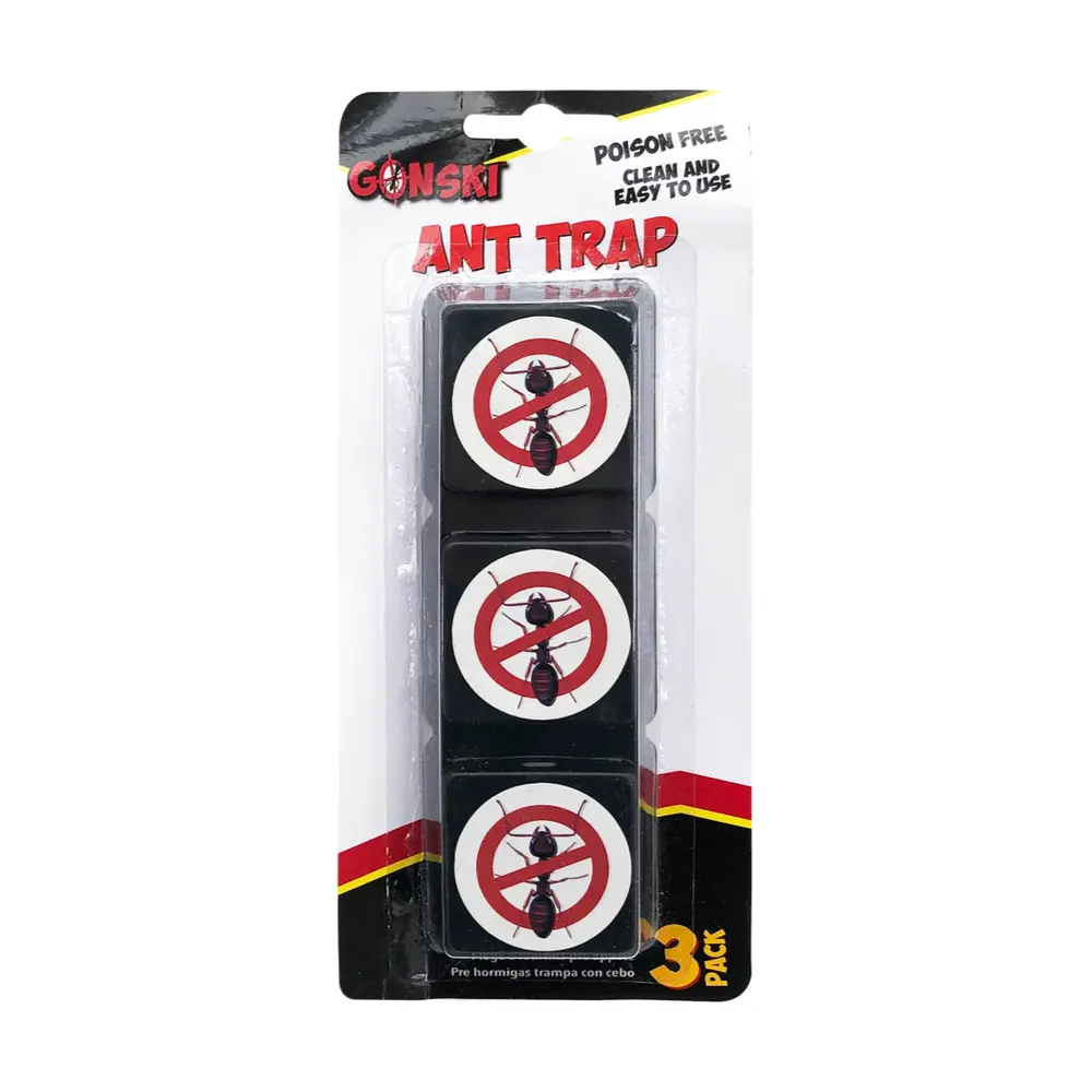Keo Bẫy Kiến, Gonski, Poison Free Ant Traps, 3 Cái - UNCLE BILLS