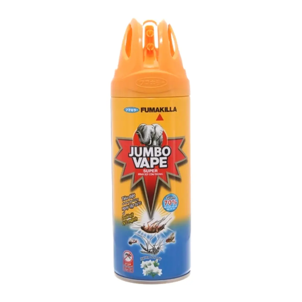 Xịt Côn Trùng Hương Hoa Lài, Jumbo Vape, Insect Killer Spray, Jasmine (300ml) - FUMAKILLA