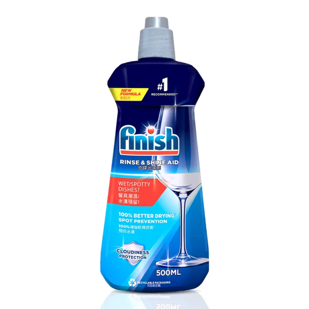 Nước Làm Bóng Ly Chén Bát, Rinse & Shine Aid (500ml) - FINISH