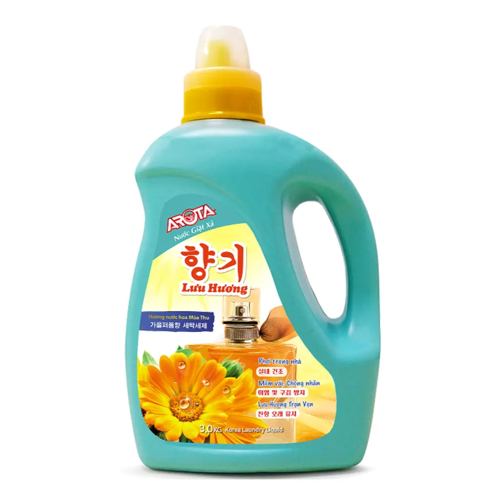 Nước Giặt Xả Lưu Hương Hương Nước Hoa Mùa Thu, 2 in 1 Laundry Liquid, Autumn Flowers (3kg) - AROTA