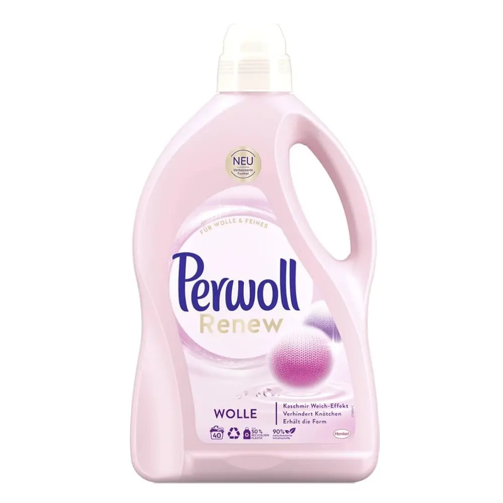 Nước Giặt Cho Vải Len, Renew Laundry Detergent, Wolle, 21 Lần Giặt (1.5L) - PERWOLL