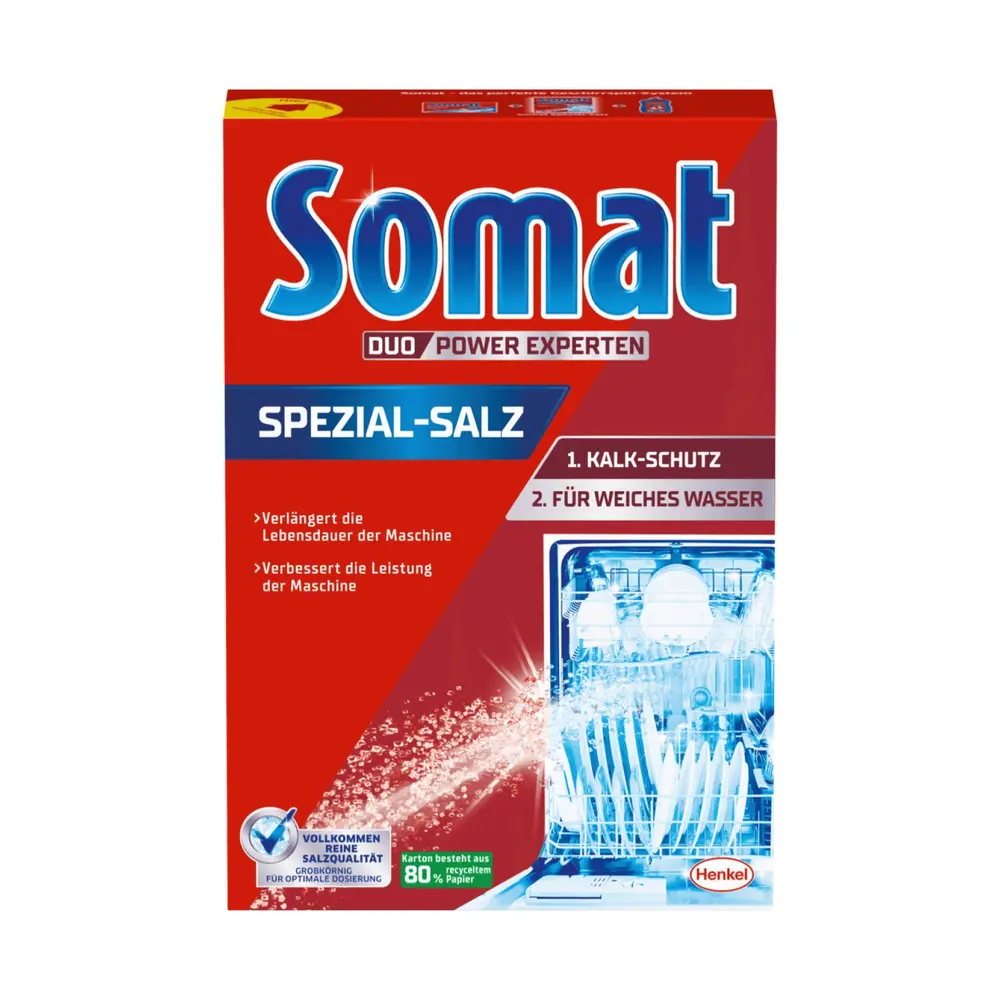 Muối Cho Máy Rửa Chén, Duo Power Experten, Special Salt for Dishwashers (1.2kg) - SOMAT