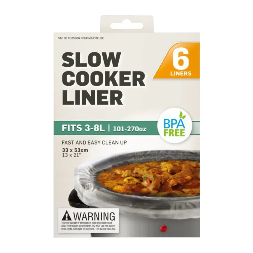 Tấm Lót Nồi Nấu Chậm, Slow Cooker Liner, BPA Free, 6 Cái (33 x 53cm) - ZEUS