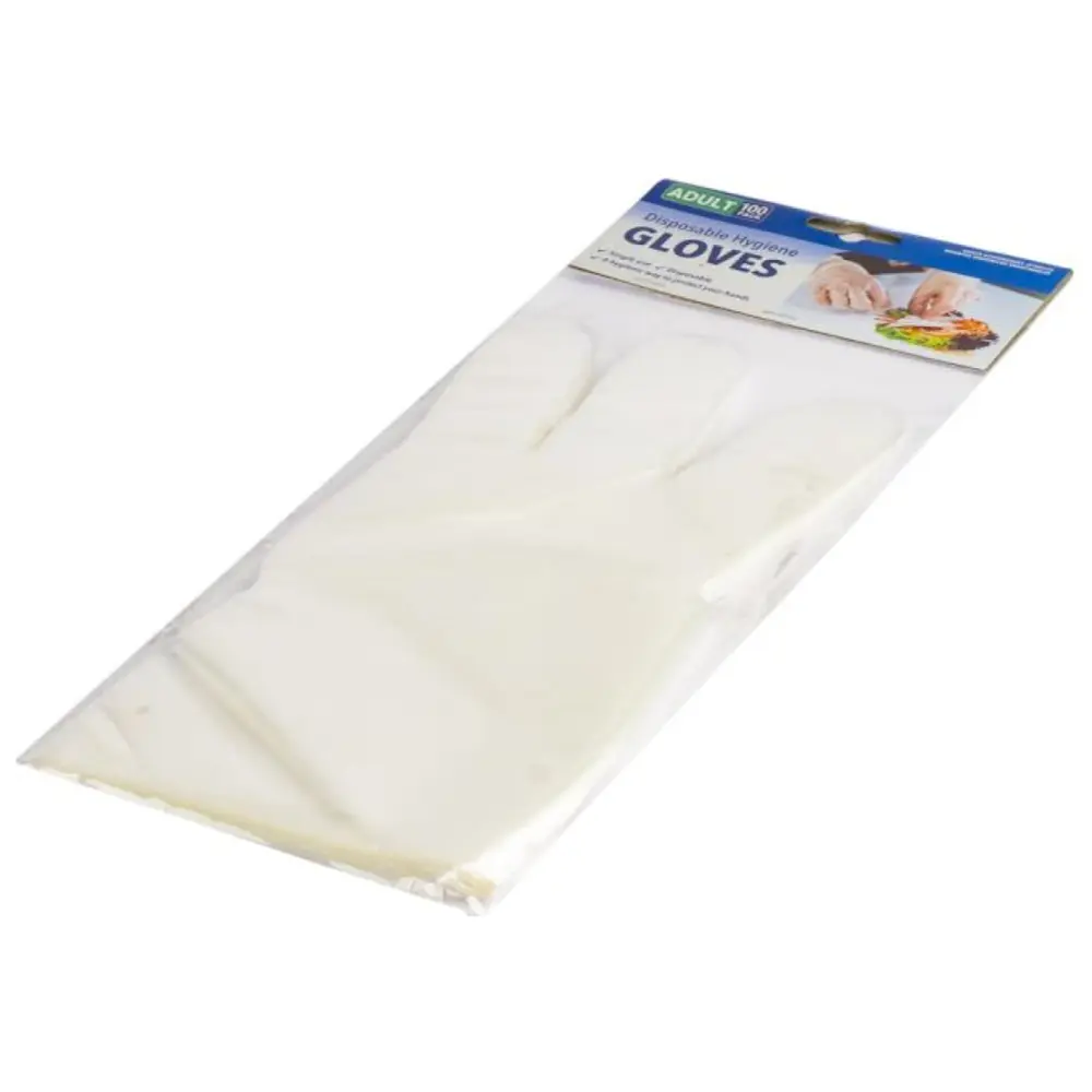 Găng Tay Vệ Sinh Phân Hủy Sinh Học, Disposable Hygiene Gloves, Adult, 100 Cái - UNCLE BILLS