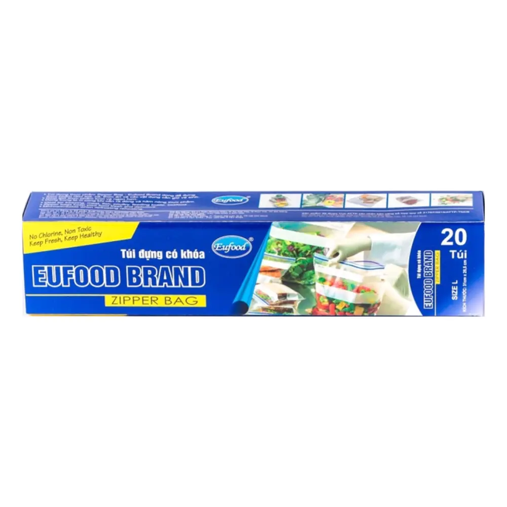 Túi Đựng Có Khóa, Zipper Bag, Size L, 20 Túi (31 x 26.5cm) - EUFOOD