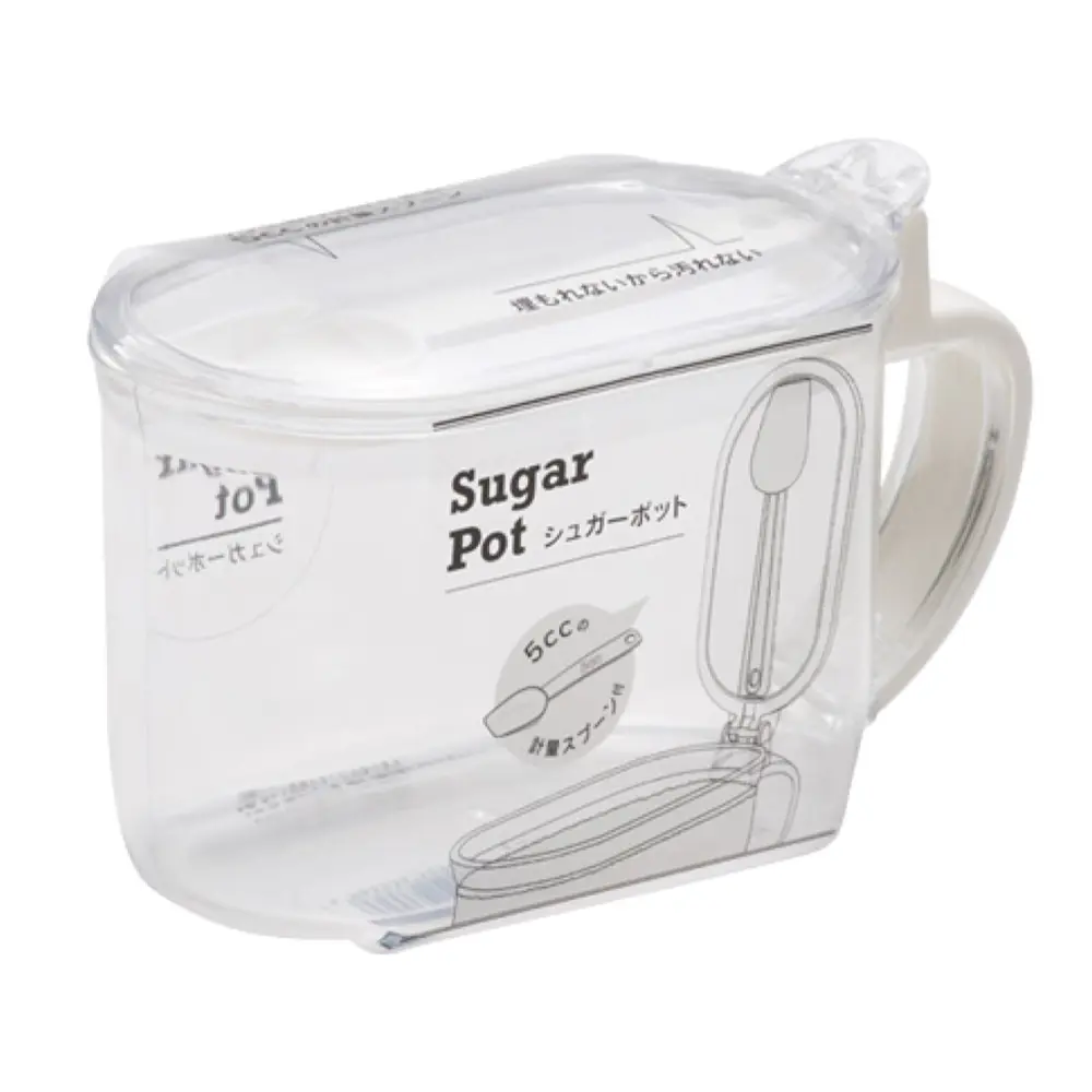 Hộp Đựng Đường, Muối, Gia Vị Kèm Muỗng, Sugar Pot with Spoon (650ml) - YAMADA KAGAKU