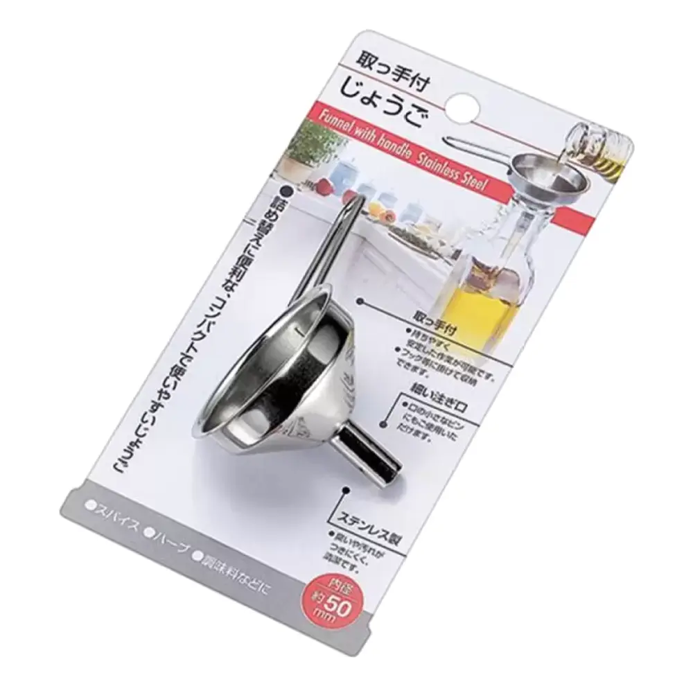 Phễu Inox Có Tay Cầm, Stainless Steel Funnel with Handle (50mm) - ECHO METAL