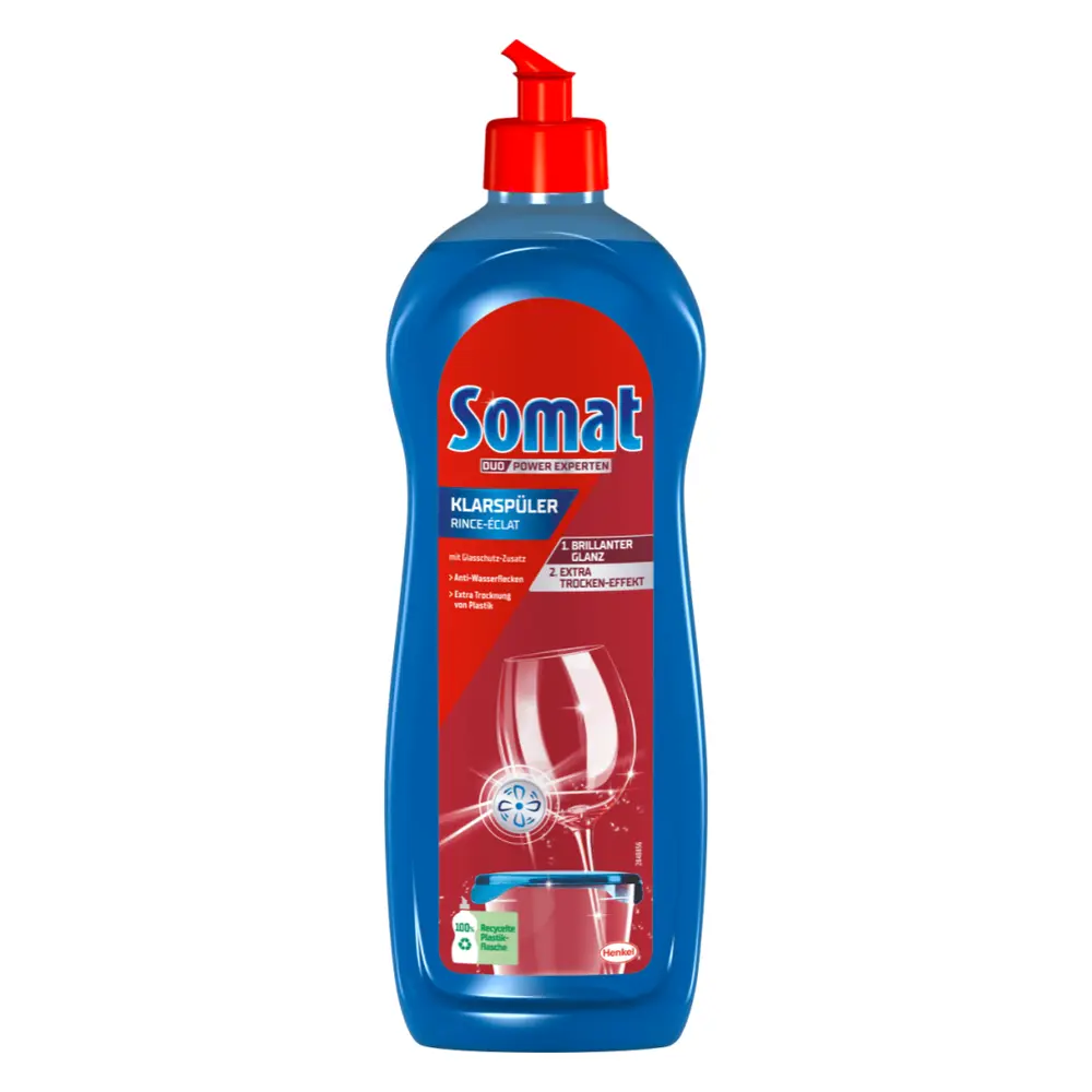 Nước Cho Máy Rửa Ly Thủy Tinh, Glass Washer Liquid Detergent (750ml) - SOMAT