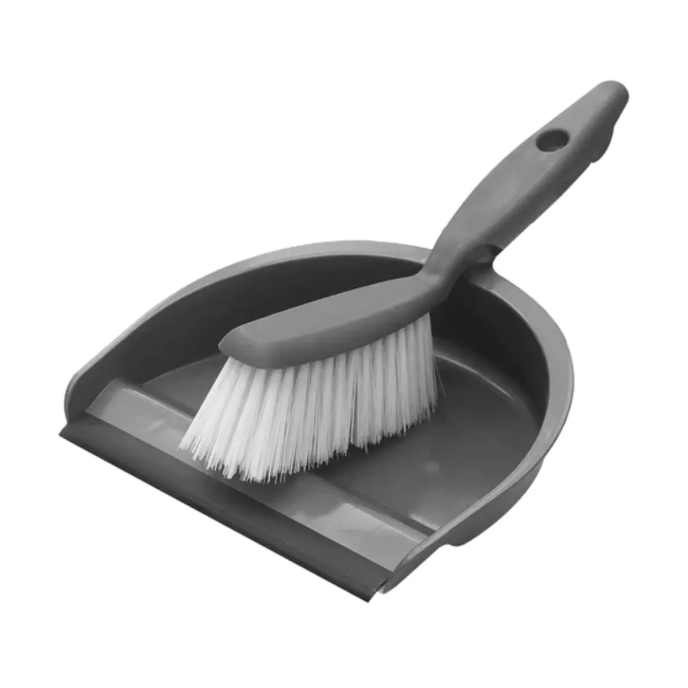 Bộ Chổi Kèm Ky Hốt Rác (Nhiều Màu), Dust Pan & Brush Set (20cm) - DR SHINE