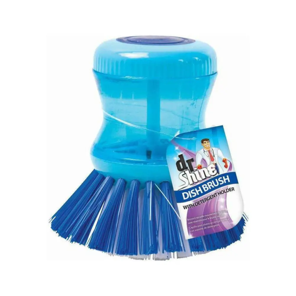 Cọ Tròn Vệ Sinh Chén Đĩa, Dish Brush Spring Action with Detergent Holder - UNCLE BILLS